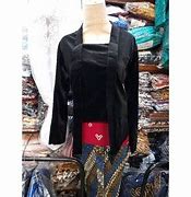 Kebaya Jawa Hitam Polos